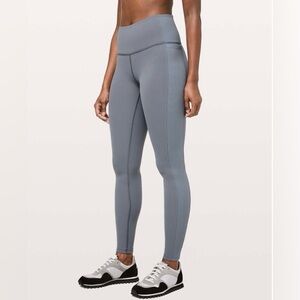 LULULEMON Wunder Under High Rise Leggings Ribbed Sides 28”